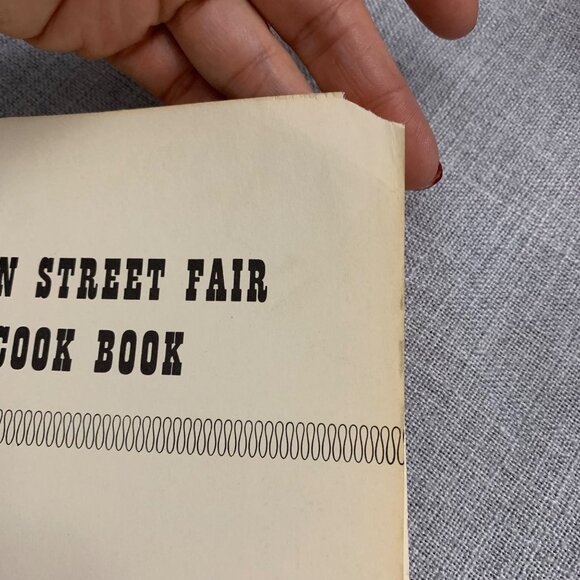 Vintage Main Street Fair Cook Book 1961-62 Gourmet Booth Committee Spiral Bound - Picture 12 of 13